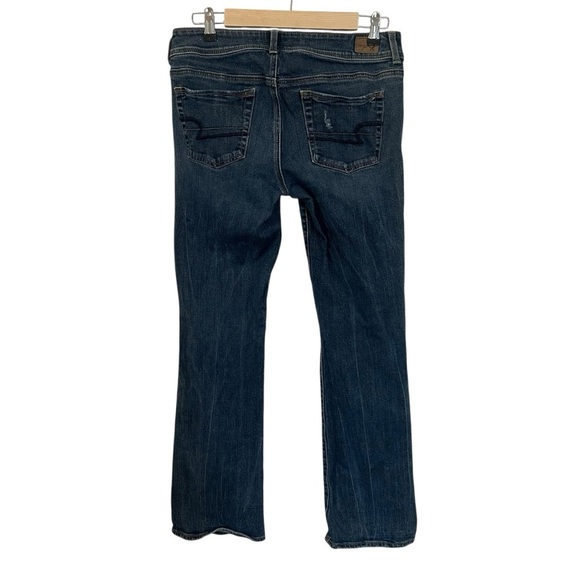 American Eagle Outfitters Jeans Women's 8 Blue Kick Boot Mid Rise Stretch. - Picture 3 of 6
